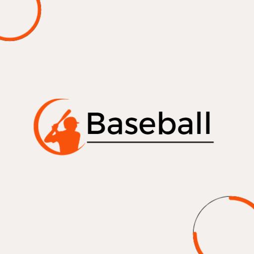 baseball logo for Simple flat style