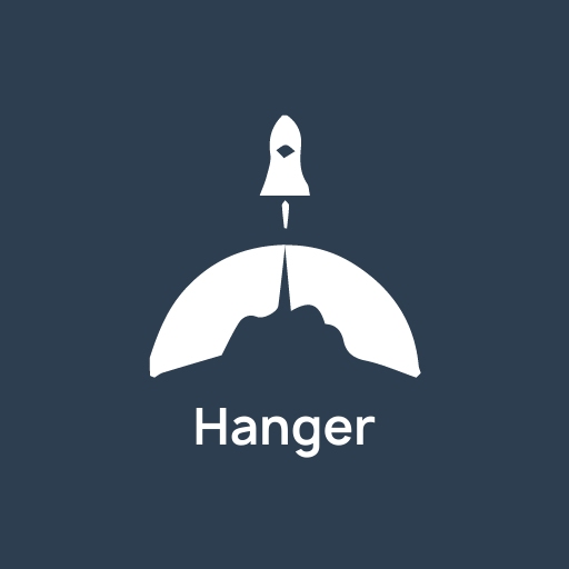 Negative Space Hanger Logo Design Template