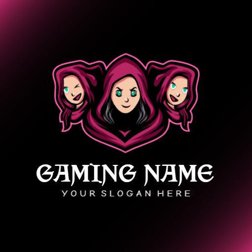 Esports logo with gaming trio