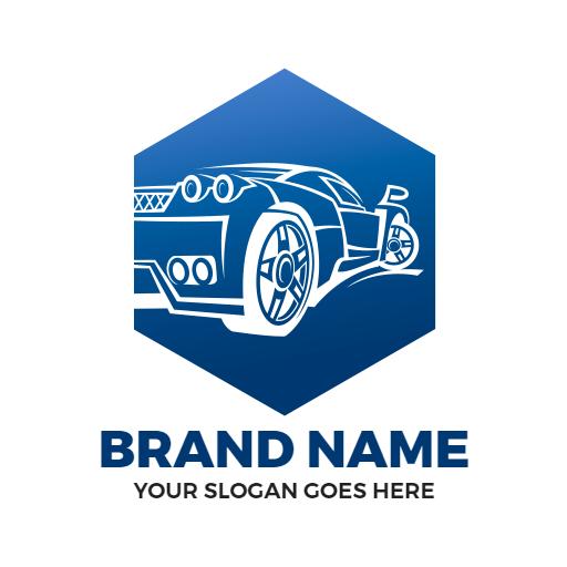 Blur minimal garage logo design