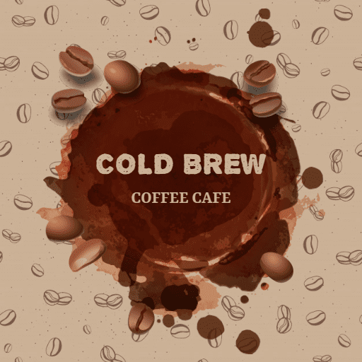 Brown splash pattern chocolate logo