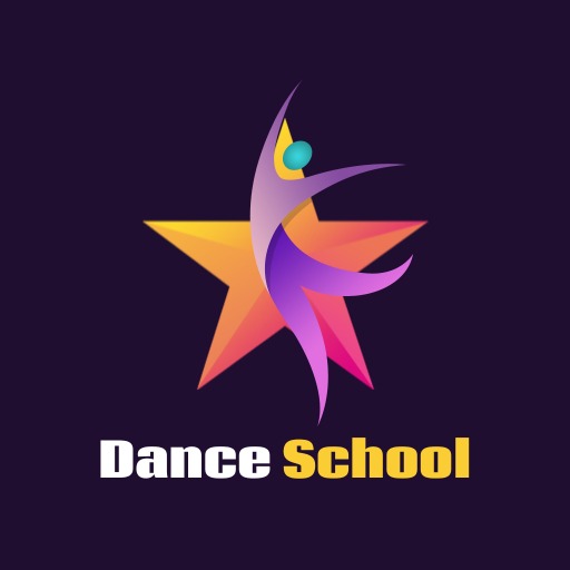 Vibrant Dance Studio Logo Design Template