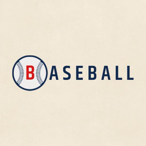 Minimal vintage baseball logo