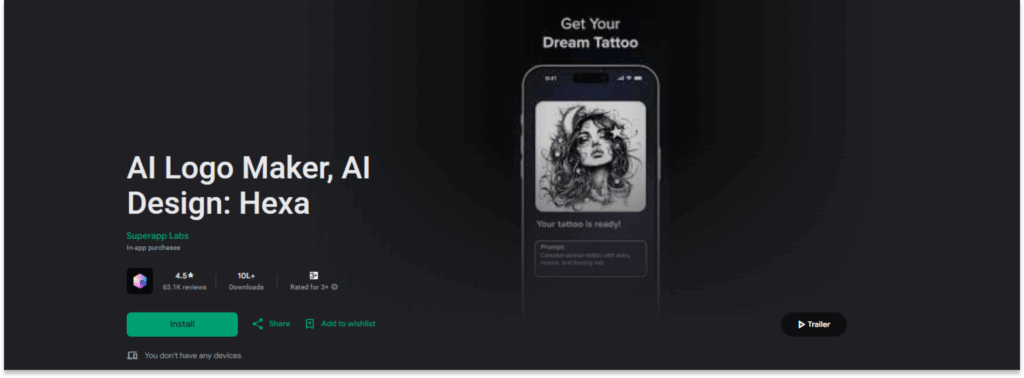 Hexa -  AI Logo Maker, AI Design