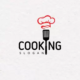 Cooking logo with chef hat design
