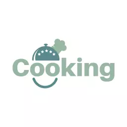 Cooking logo in soft green color