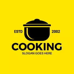 Yellow bold cooking logo design