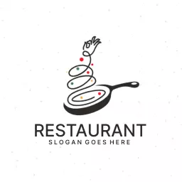 Restaurant spoon cooking logo
