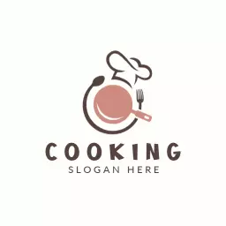 Modern script cooking logo