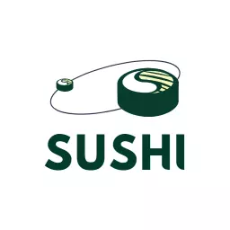 Green Sushi Roll with Line Sushi Logo