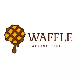Waffle Logo For Rustic Bakery