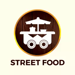 Vintage badge style street food logo template