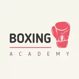 Minimal beige boxing logo template