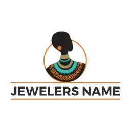 Minimal badge necklace logo design