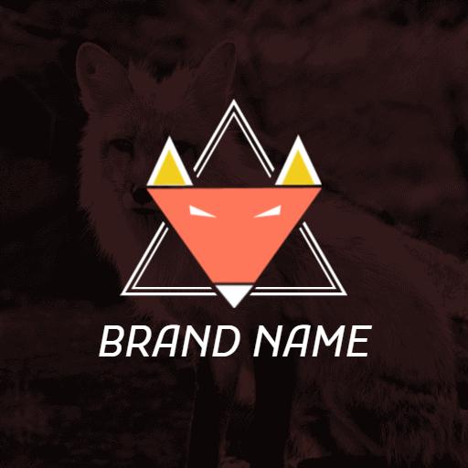 Modern dark triangle logo design