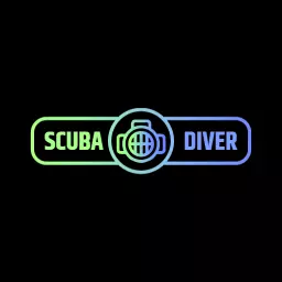 Diving logo with black badge