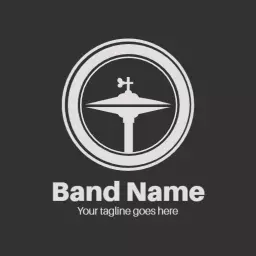 Classic grey band logo template