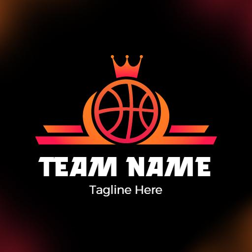 Neon kickball logo design