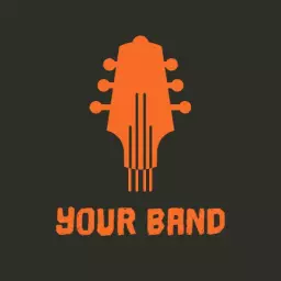 Orange band logo template