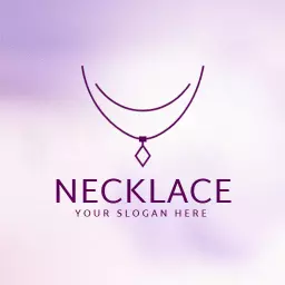 Purple modern necklace logo
