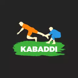 Modern kabaddi logo with green and orange color