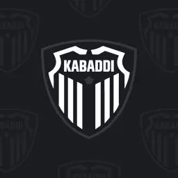 Monochrome dark kabaddi logo design