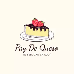 Dessert logo with pay de queso cake