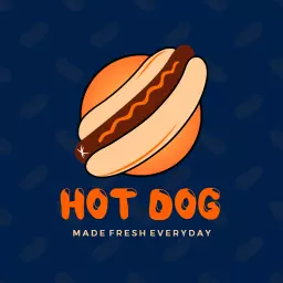 Cute fresh hot dog logo