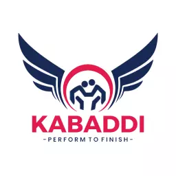 Kabaddi logo with red wing