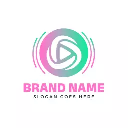 Colorful symbol music logo design