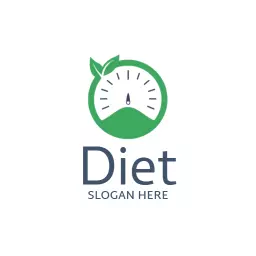 Diet logo with minimalist design