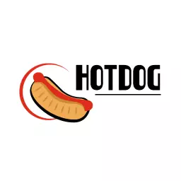 Flying flame hot dog logo vector