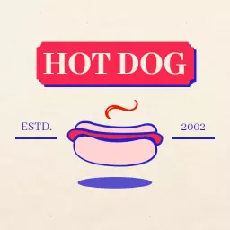 Retro established hot dog logo