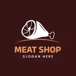 Minimal ham meat logo idea