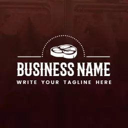 Meat logo with vintage dark ribs