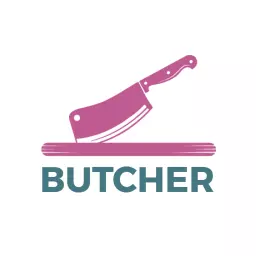 Butcher logo with modern gradient
