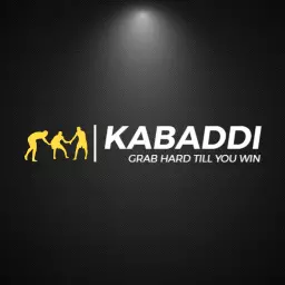 Dark minimal yellow kabaddi logo design