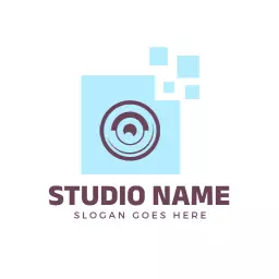 Studio logo in blue color