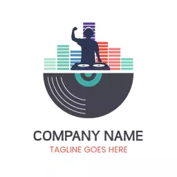 Vibrant music logo design