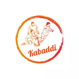 Modern orange kabaddi logo