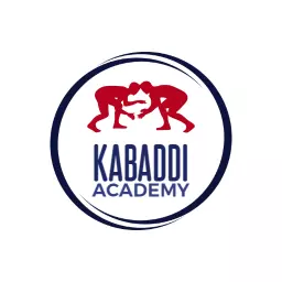 Minimal blue and red kabaddi logo