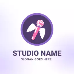 Gradient soft music logo design