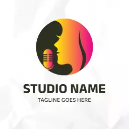 Vibrant music logo design