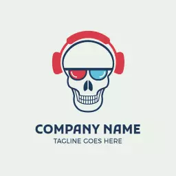 Minimalist music logo template