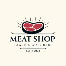 Premium badge meat logo