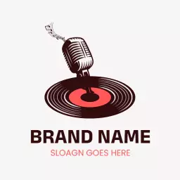 Vintage music logo design