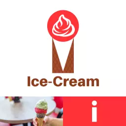 Bold ice cream cone dessert template