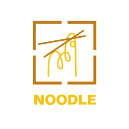 Minimal chopsticks noodle logo