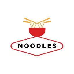 Noodles logo in classic red