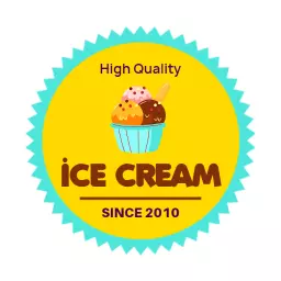 High quality ice cream logo